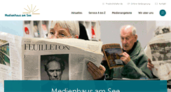 Desktop Screenshot of medienhaus-am-see.de